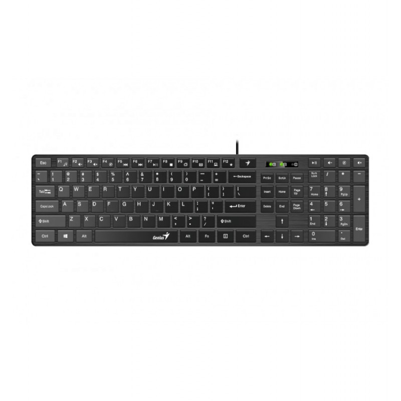 Teclado Genius SlimStar 126 com fio – Preto