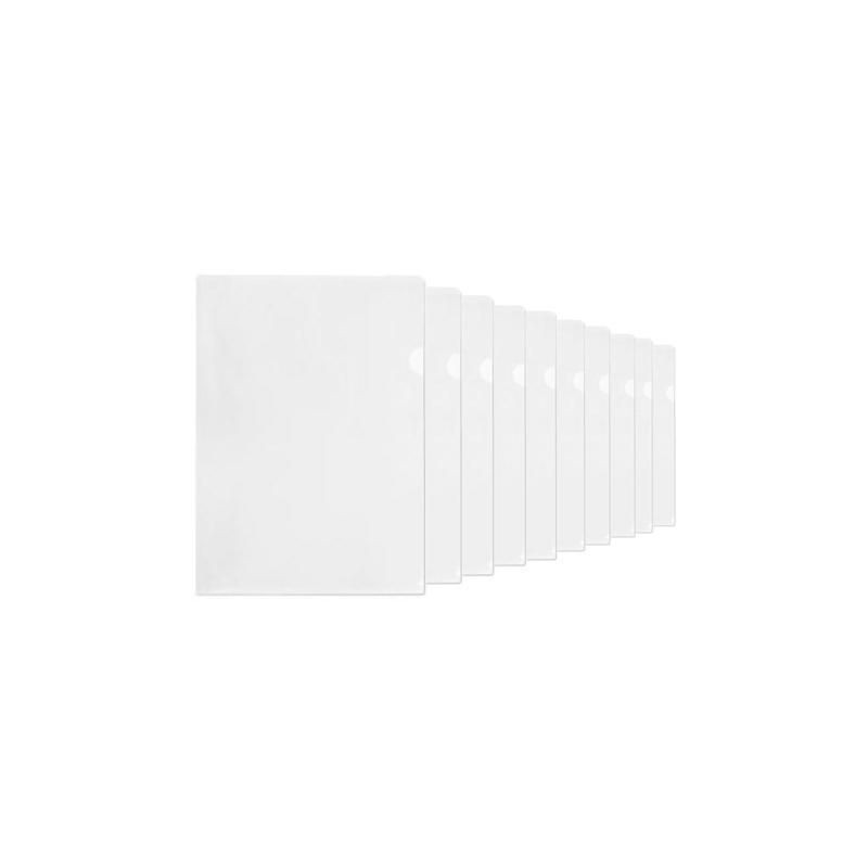 Bolsa A4 PP TimeOffice Aberta em L Transparente (Pacote com 50 unidades)