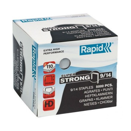 Agrafes Rapid 9/14 Suprem (Caixa com 5.000 unidades)