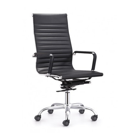 Cadeira Executiva Alta PU High Exec 2 Níveis – Cor Preta