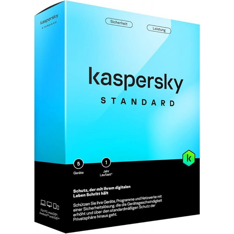 Kaspersky Standard Antivírus – 5 PCs | Licença 1 ano
