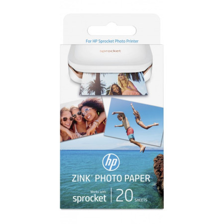 HP ZINK Paper W4Z13A 20 Páginas – Papel Fotográfico HP Sprocket