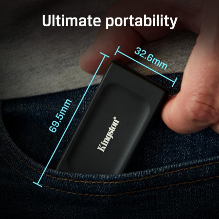 SSD Externo Kingston 1TB USB 3.2 | M2J Tecnologia