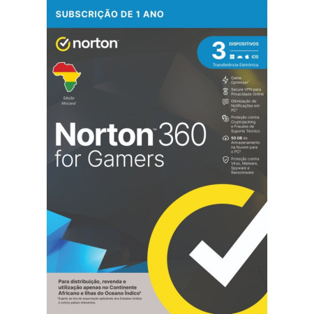 Norton 360 for Gamers 2024 – Proteção Gamer 3 Dispositivos | 1 Ano | M2J Tecnologia