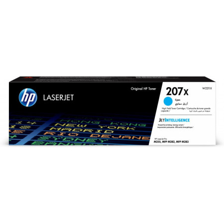 Toner HP 207X Azul (2.450 páginas) para LaserJet Pro M283 | M2J Tecnologia