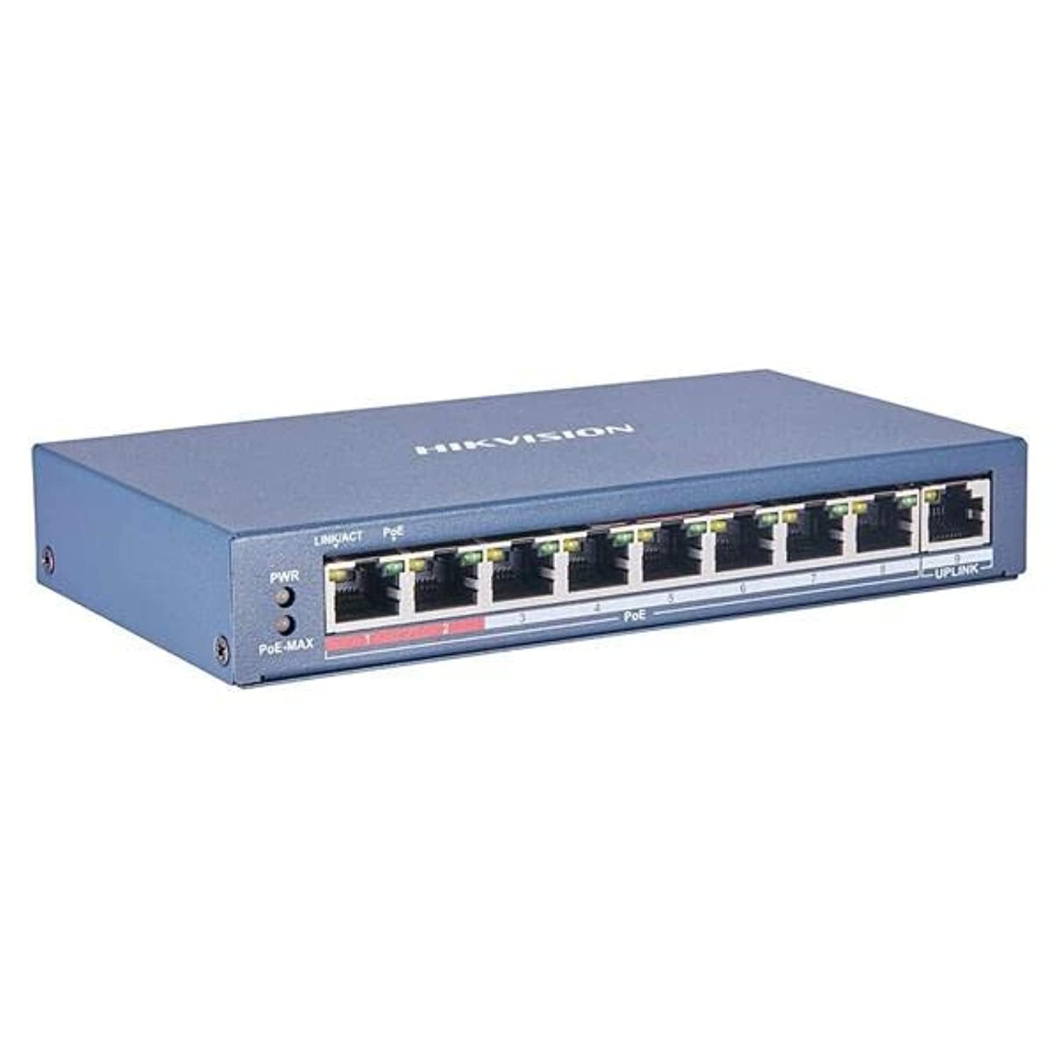 Switch Hikvision DS-3E0310P-E/M 8 Portas PoE + 2 Gigabit