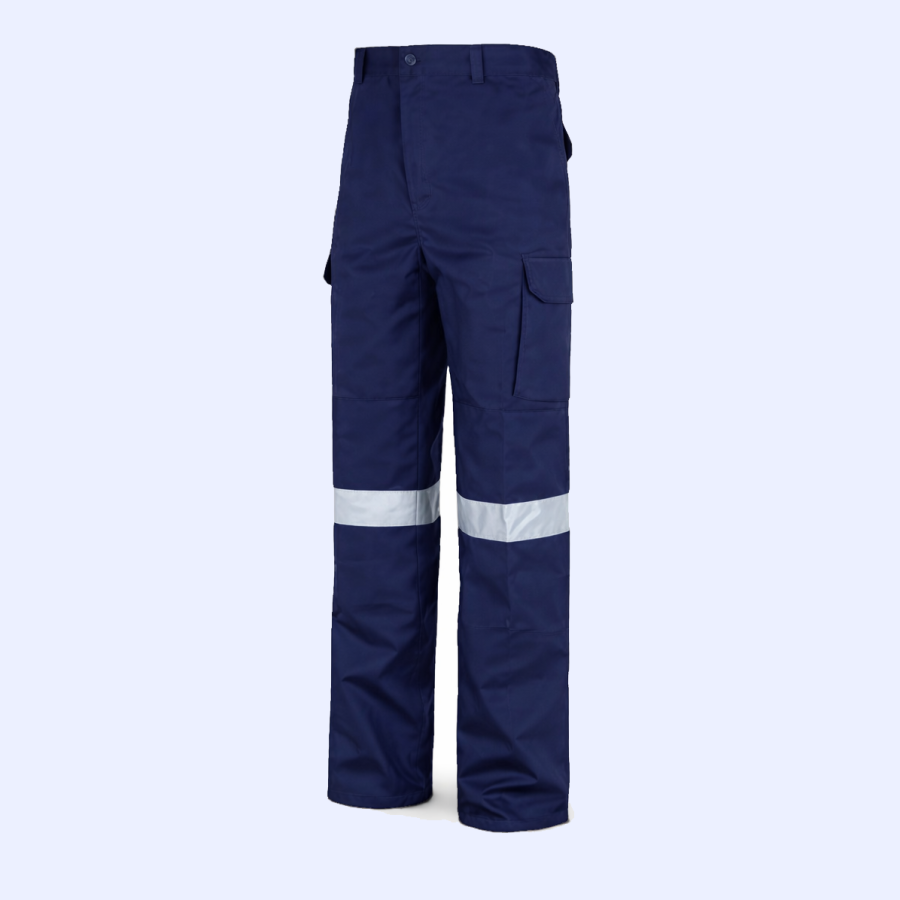 Calça Multibolsos com Faixa Reflectora