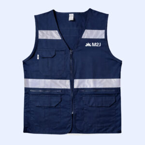 Colete Multibolsos com Faixas Reflectoras