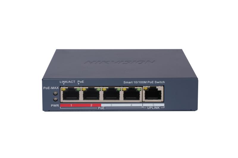 Switch Hikvision DS-3E1105P-EI 4 Portas PoE Smart
