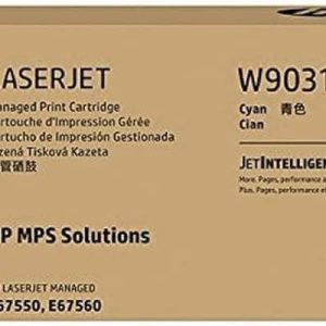 TONER W9031MC CTRCT E67550/60 CYAN