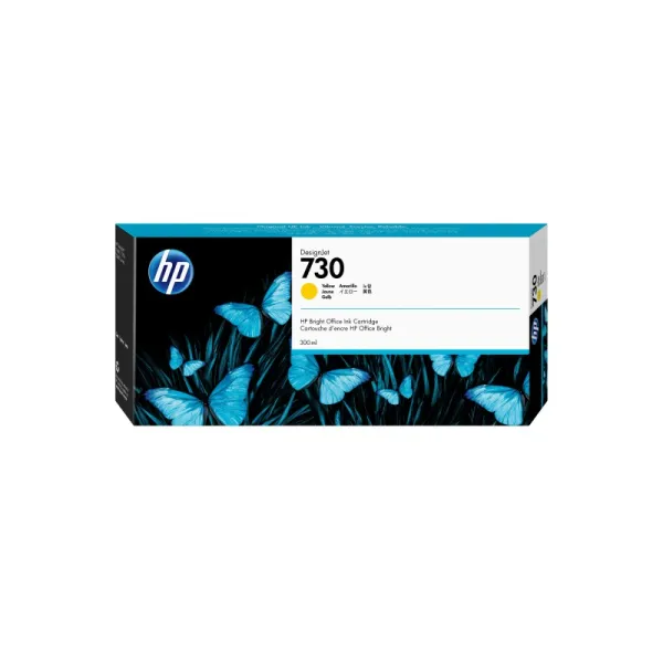 Tinteiro HP 730 P2V70A Amarelo 300ml