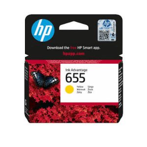 Tinteiro HP 655 CZ112AE Amarelo 600 Páginas