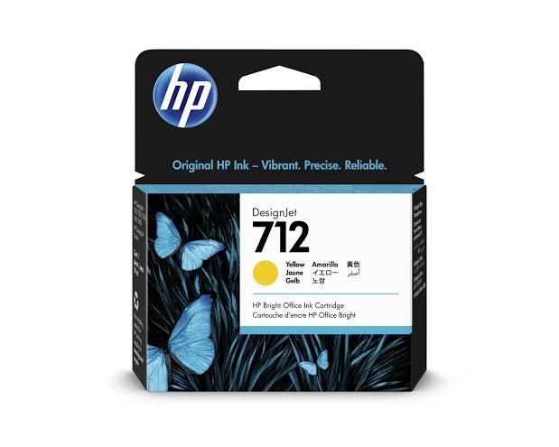 Tinteiro HP 712 3ED69A Amarelo 29ml
