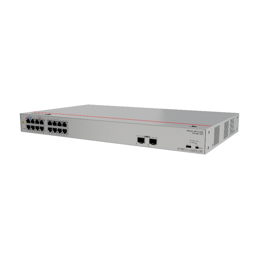 Switch Huawei S110-16LP2SR PoE+ 16 Portas Gigabit + 2 SFP 124W