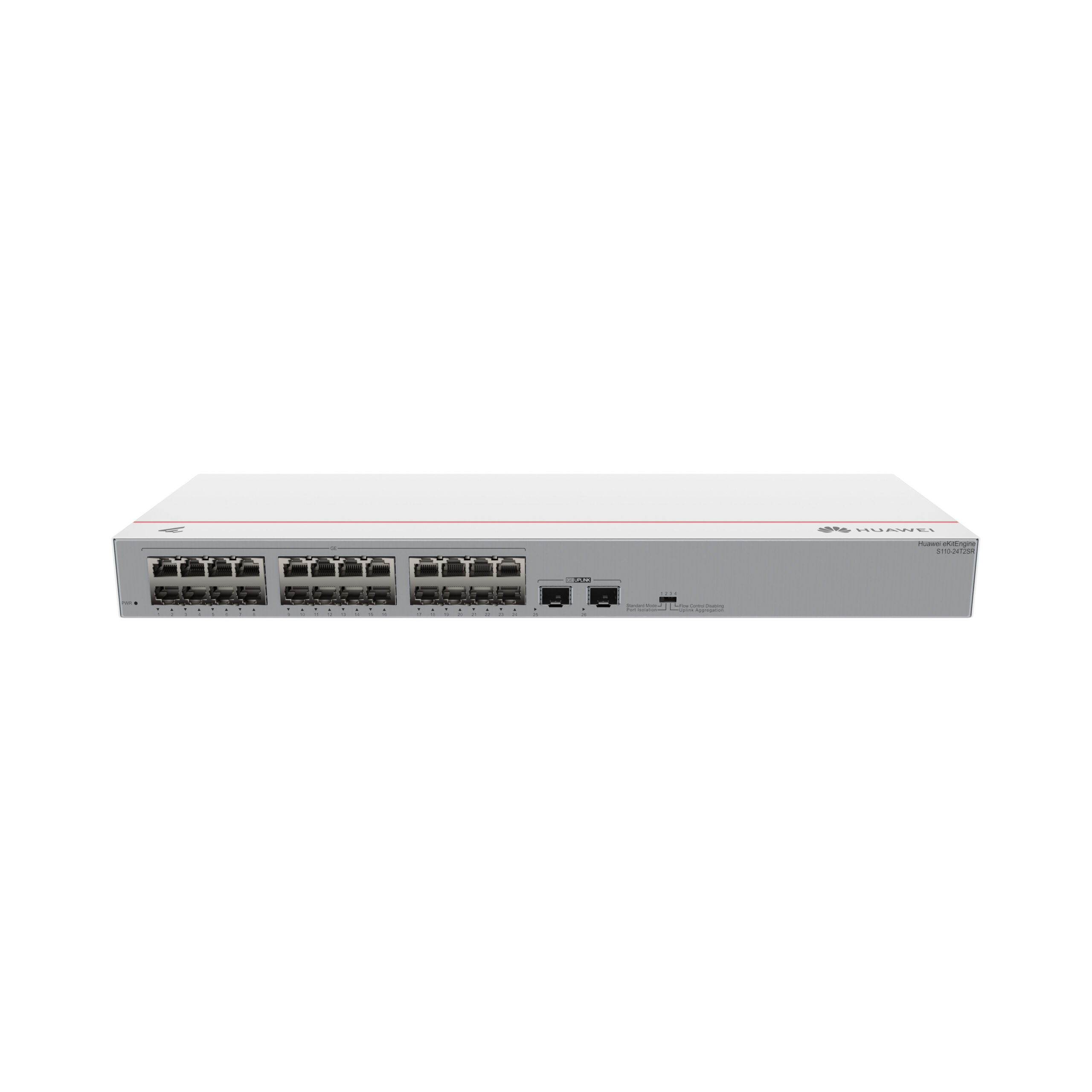 Switch Huawei S110-24T2SR 24 Portas Gigabit + 2 SFP 52Gbps 1U Rack