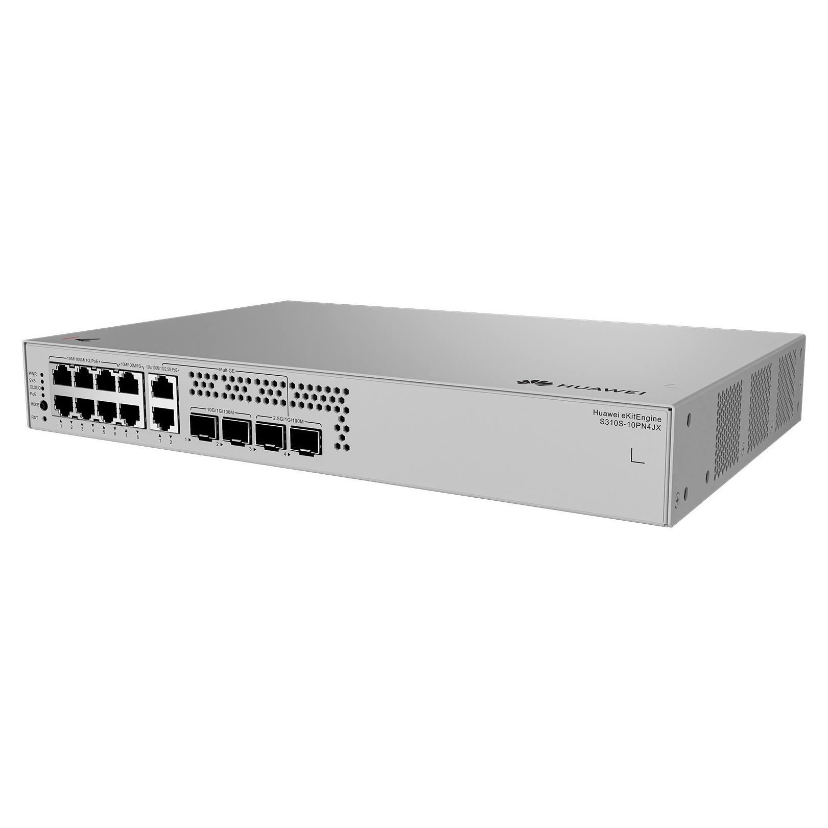 Switch Huawei S310S-10PN4JX PoE+ 10 Portas Gigabit 2.5G + 10G SFP+ 128W - Imagem 2