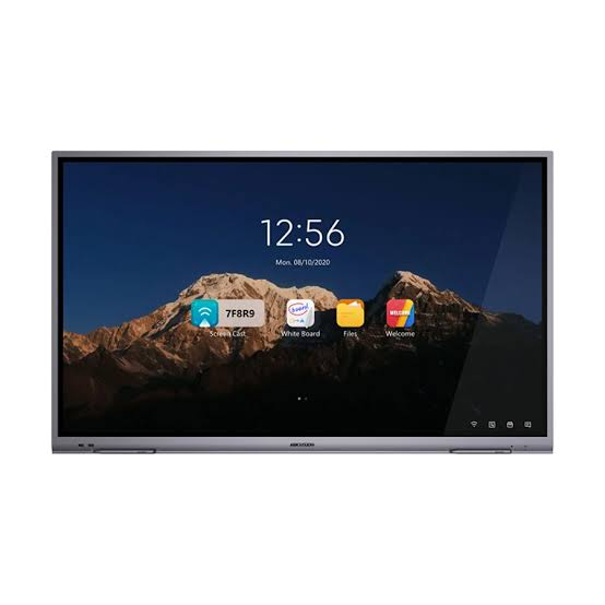 Painel Interativo Hikvision 65" 4K Touch Android Windows Wi-Fi
