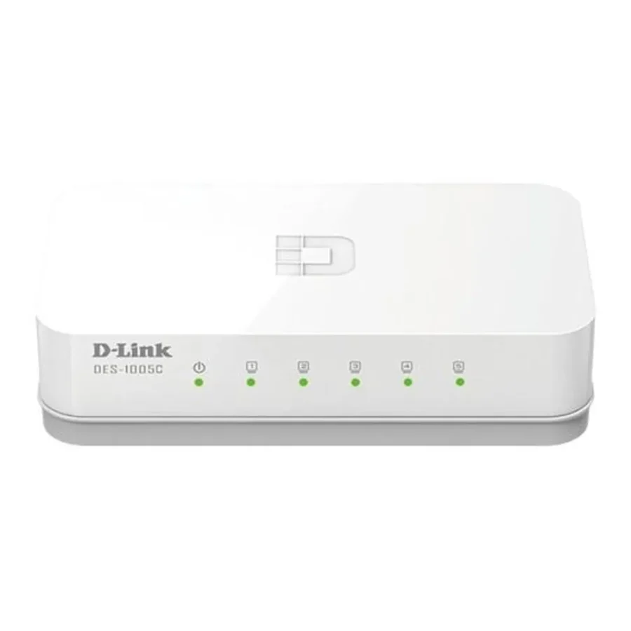 Switch 5 Portas 10/100 Mbps Sem Gestão Branco Fast Ethernet