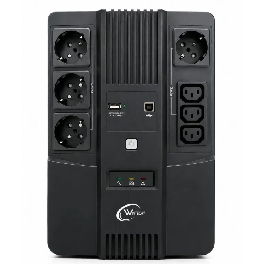 UPS Wintech KS 600VA Offline para Computadores e Escritórios