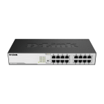 Switch D-Link 16 Portas 10/100 Mbps Sem Gestão Metal