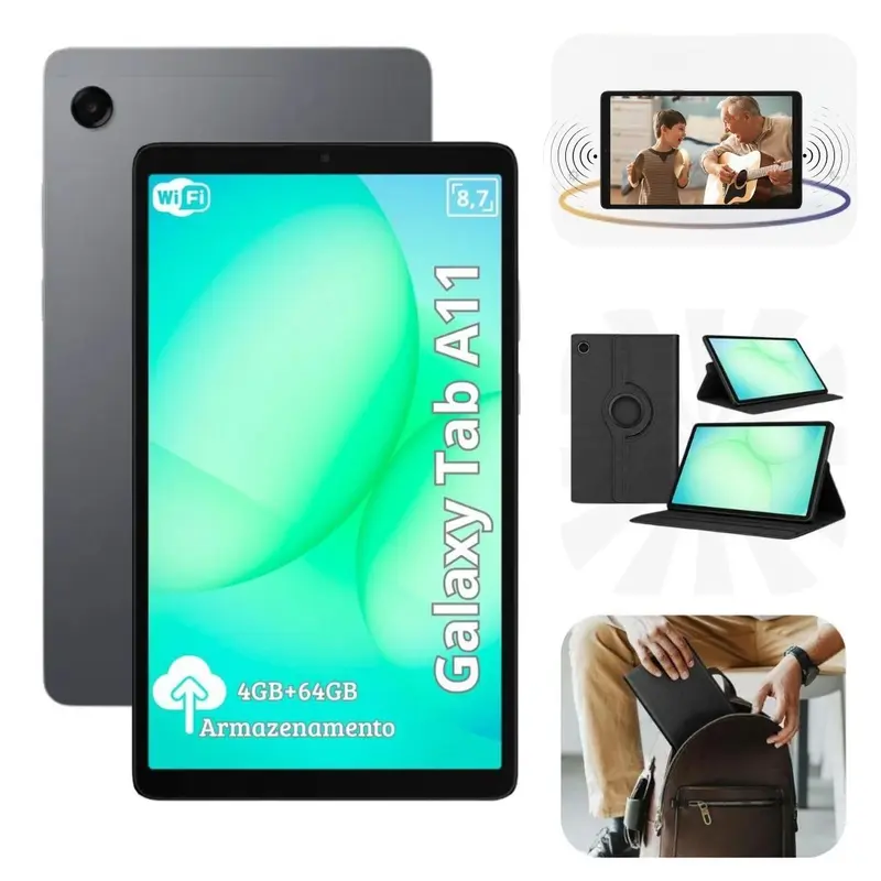 Tablet Samsung Galaxy Tab A11 Wi-Fi 4GB 64GB Cinzento - Image 2