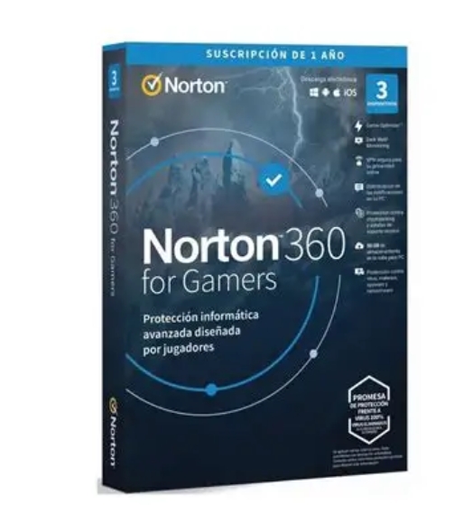 Antivírus Norton 360 for Gamers – Licença Digital (ESD) para 3 Dispositivos (1 Utilizador / 1 Ano)