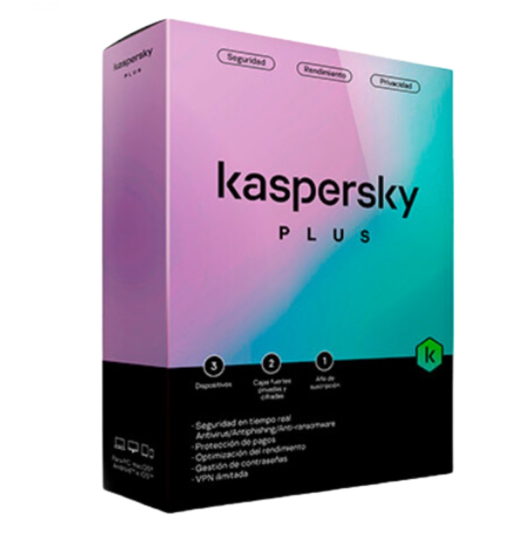 SW ANTIVIRUS KASPERSKY PLUS 3 PCS