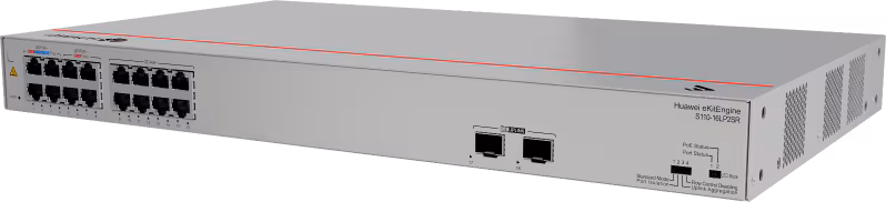 Switch Huawei eKit S110-16LP2SR Gigabit 16 Portas PoE+ e 2 Portas SFP - Image 2